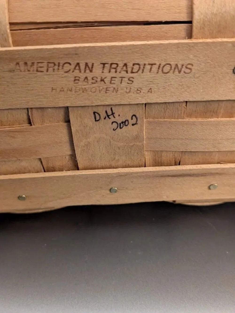 2002 American Basket, Protector, Liner, and Snowflake Medallion
